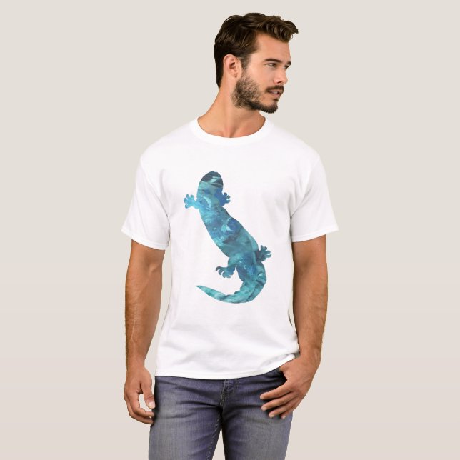 Hellbender Salamanderkonst T-shirt (Hel framsida)