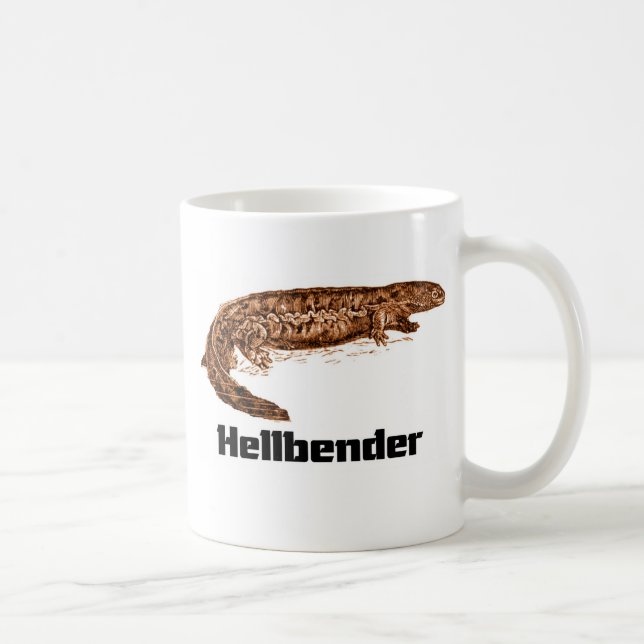 Hellbender t-skjorta kaffemugg (Höger)