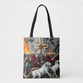 Hellbound howl halloween Tote bags Tygkasse
