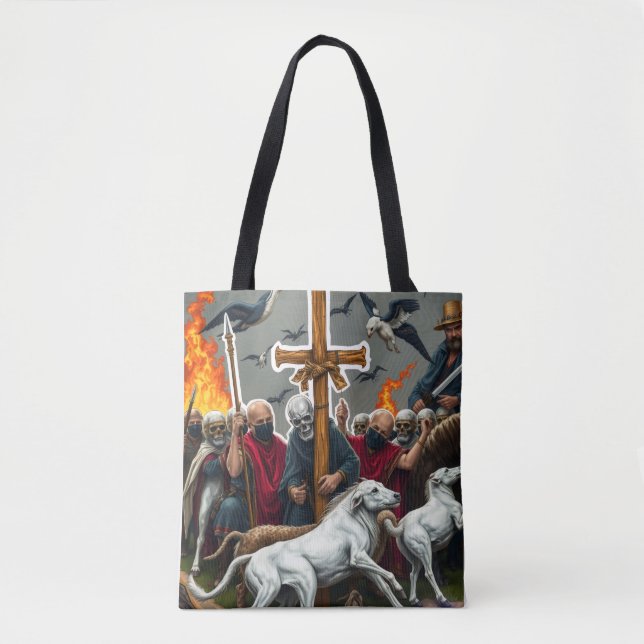 Hellbound howl halloween Tote bags Tygkasse (Framsida)