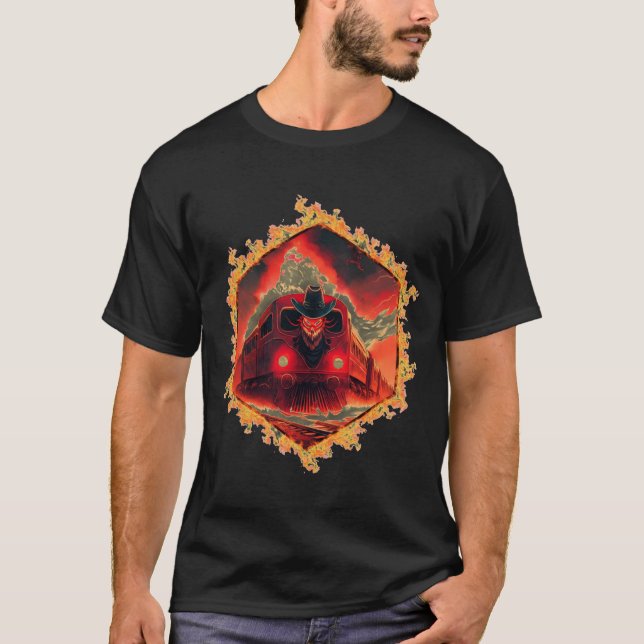 Hellbound Train On Its Journey to Hades T Shirt (Framsida)