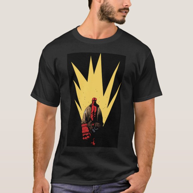 Hellboy Porträtt T Shirt (Framsida)