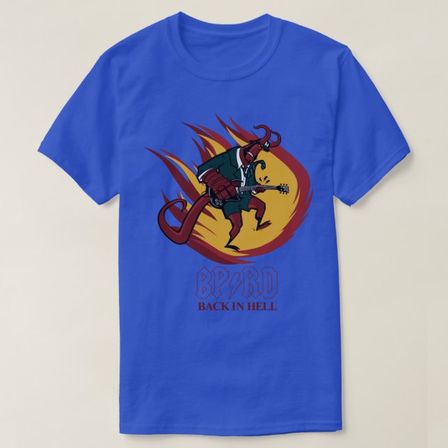 Hellboy tillbaka i helvetet t shirt (Design framsida)