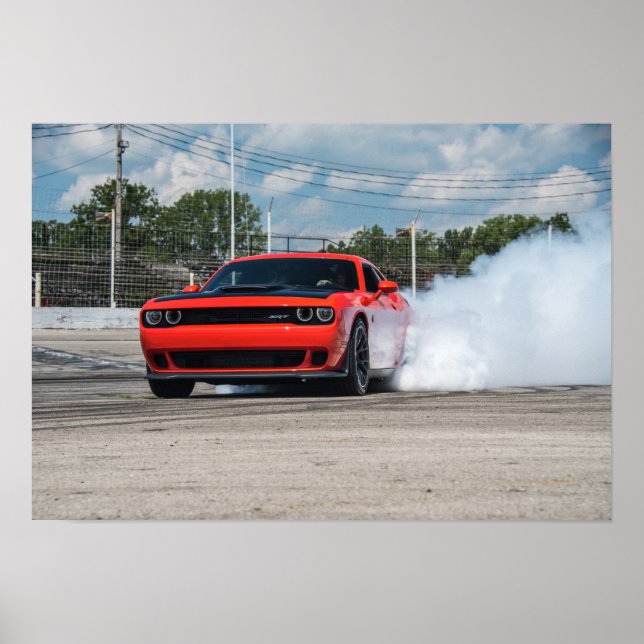 Hellcat Burnout Poster (Framsidan)