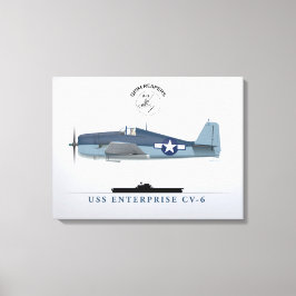 Hellcat VF-10 USS Enterprise Canvastryck