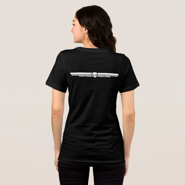 Helldivers 2 Dyk För Frihet med Kap Logo T Shirt (Baksida Full)