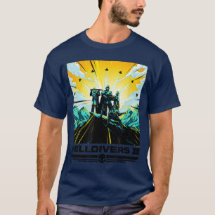 Helldivers 2 Färgglada Sony PlayStation TV-spel T Shirt