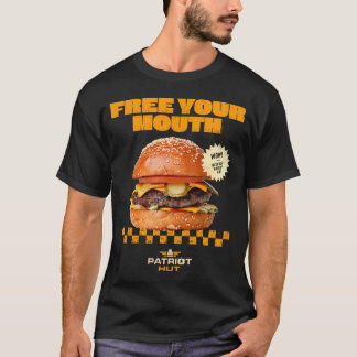Helldivers 2 Patriot Hut Burger Frigör Din Mun T Shirt