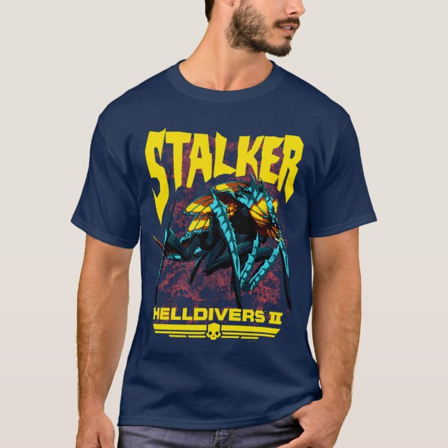 Helldivers 2 Sony Playstation Video Game Stalkerer T Shirt (Framsida)