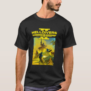 Helldivers 2 Sony Playstation Videospel Gruppnycke T Shirt