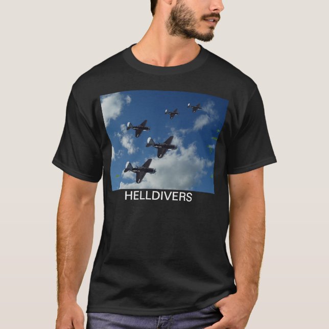 Helldivers T Tee Shirt (Framsida)