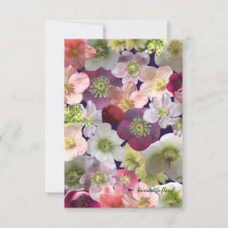 Hellebore Collage Anteckningskort