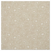Hellebore Handdragen Beige Neutralt Mönster