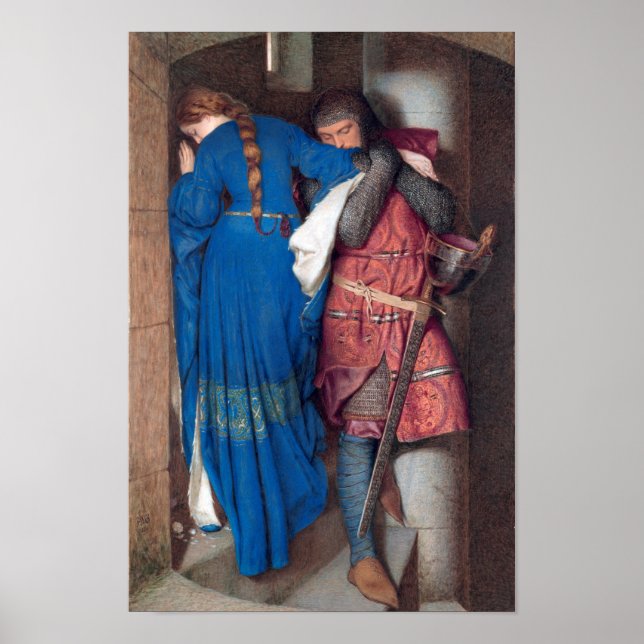 Hellelil and Hildebrand by Frederic Burton Poster (Framsidan)