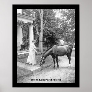 Hellen Keller VINTAGE AFFISCH PRINT