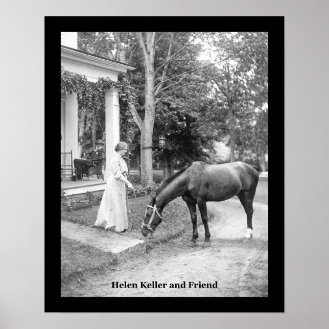 Hellen Keller VINTAGE AFFISCH PRINT (Framsidan)