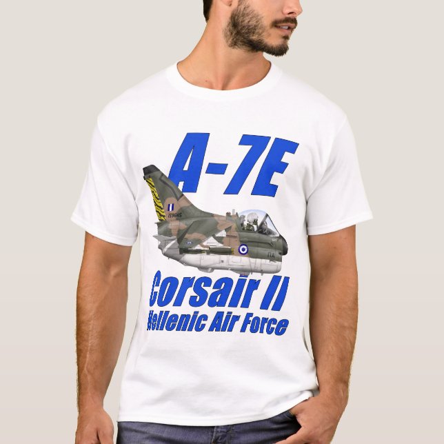 Hellenic AF utslagsplats för A7E Tee Shirt (Framsida)