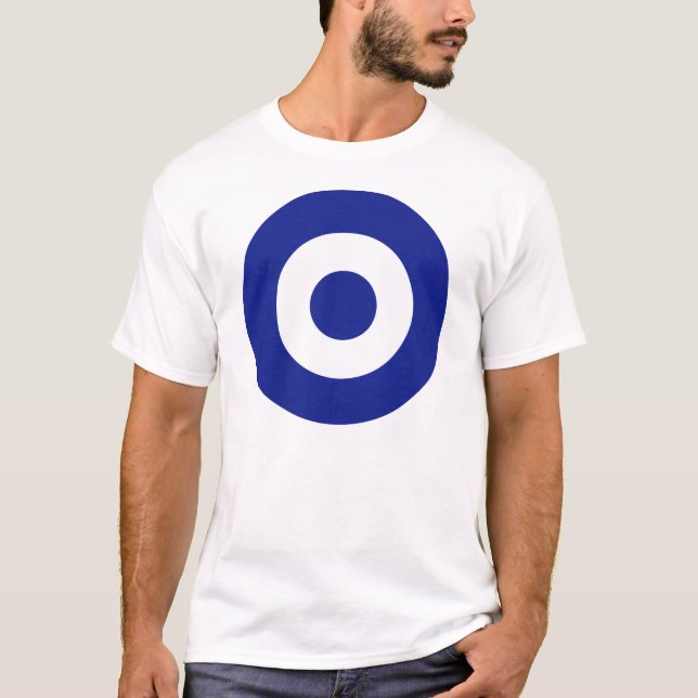 Hellenic flygvapen Roundel, Grekland Tee Shirt (Framsida)