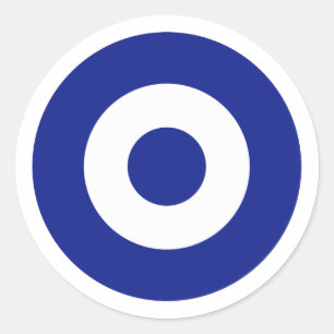 Hellenic Luft Force Roundel, Grekland Runt Klistermärke