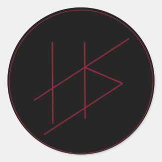 Hellenic Sorrow Sticker Runt Klistermärke