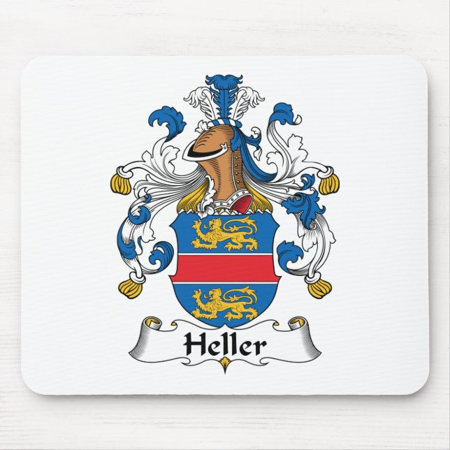 Heller familjvapensköld musmatta (Framsidan)