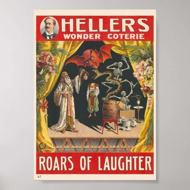 Hellers Wonder Coterie Vintage Affisch (Framsidan)