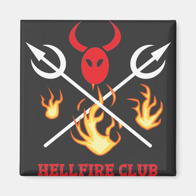 Hellfire Klubb Sign Magnet (Framsidan)