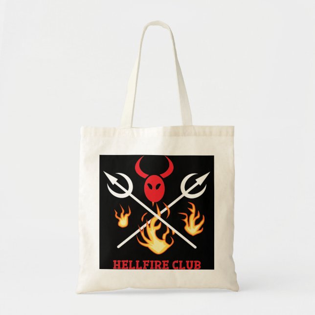 Hellfire Klubb Sign Tote Bag Tygkasse (Framsidan)