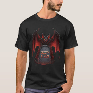 Hellfire Red Guardian: "OZZY LIVES" T Shirt