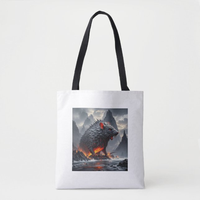 Hellfire Rodent Tote Bag Tygkasse (Framsida)