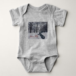Hellgate Bridge i Winter,Astoria,NY Baby Bodykosty T Shirt