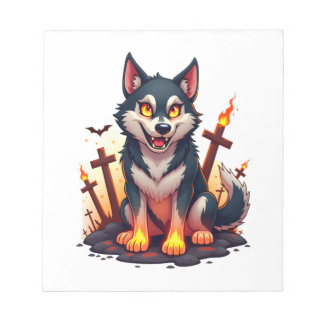 Hellhound Husky Dog Anteckningsblock