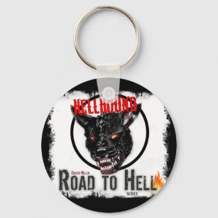 Hellhound Round Keychain Nyckelring