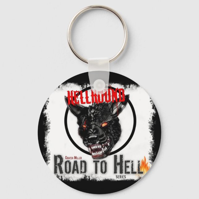 Hellhound Round Keychain Nyckelring (Framsida)
