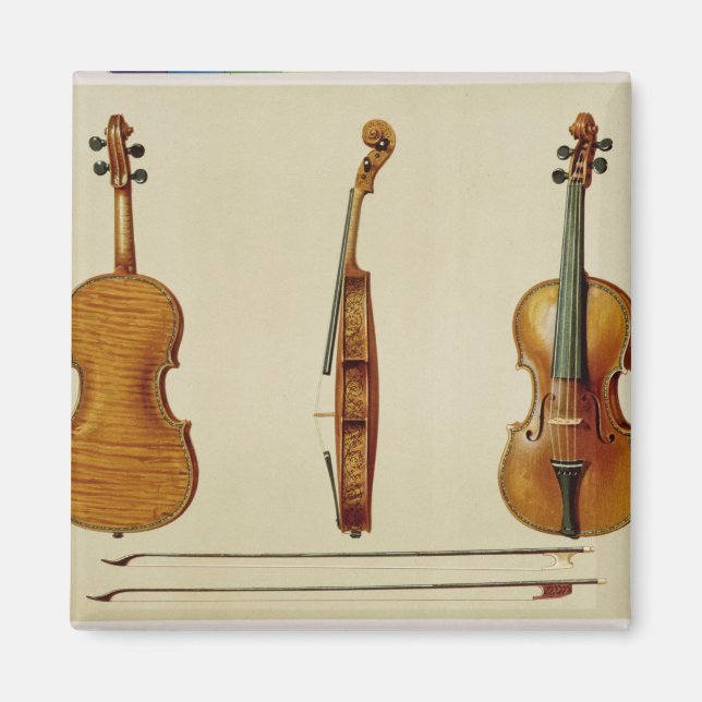 Hellier violin tillverkad av Antonio Stradivarius  Magnet (Framsidan)