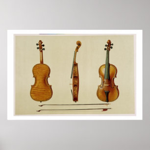 Hellier violin tillverkad av Antonio Stradivarius Poster