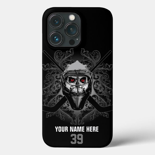 Hellish Hockey Goalie Case-Mate iPhone Case (Baksida)