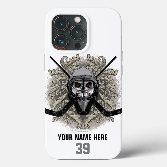 Hellish Hockey Goalie Fodral-Mate iphone case (Baksida )