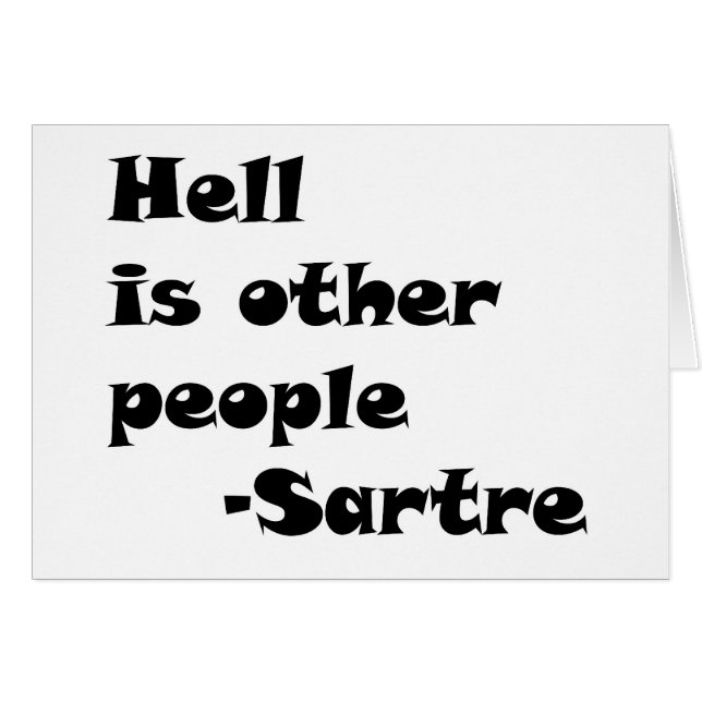 HellIsOtherPeople Hälsningskort (Framsidan Horizontal)