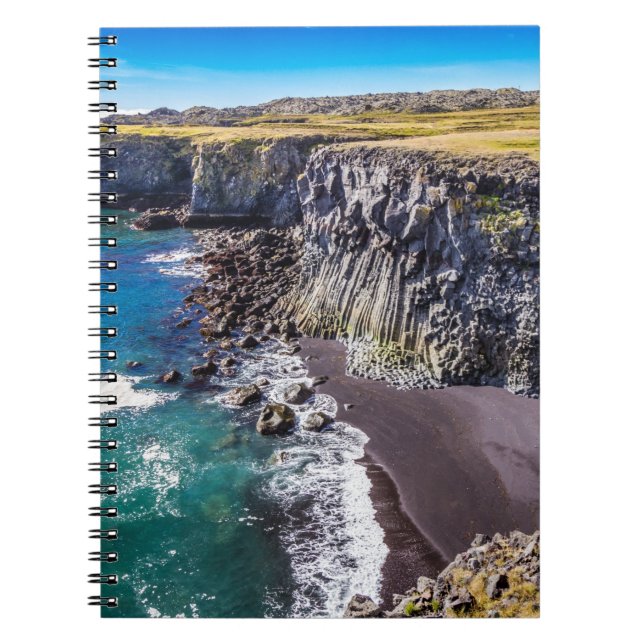 Hellnahraun Kusten, Islandet Anteckningsbok (Framsidan)