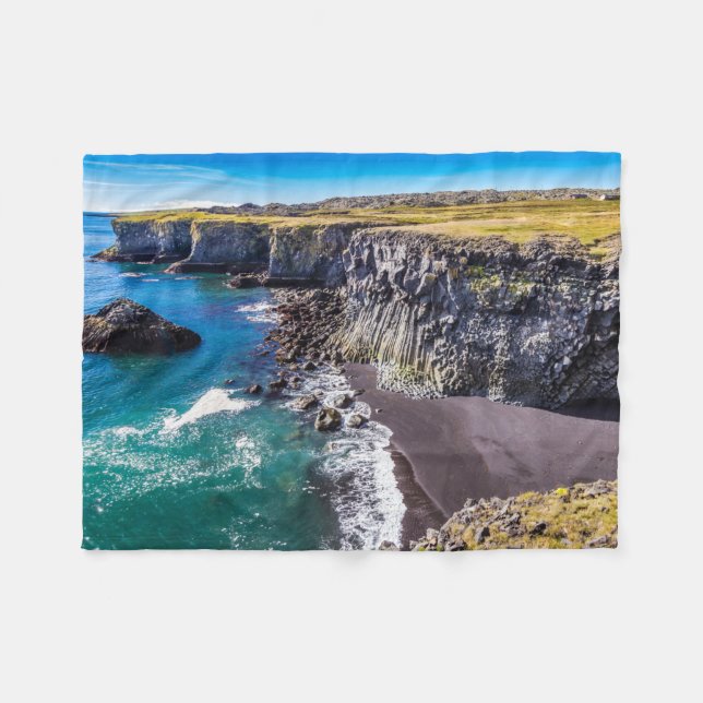 Hellnahraun Kusten, Islandet Fleecefilt (Framsidan (Horisontell))