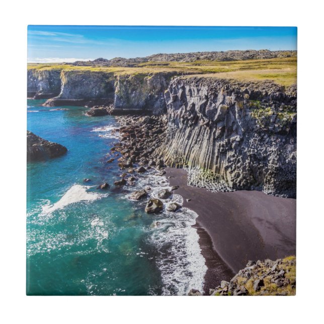Hellnahraun Kusten, Islandet Kakelplatta (Framsidan)