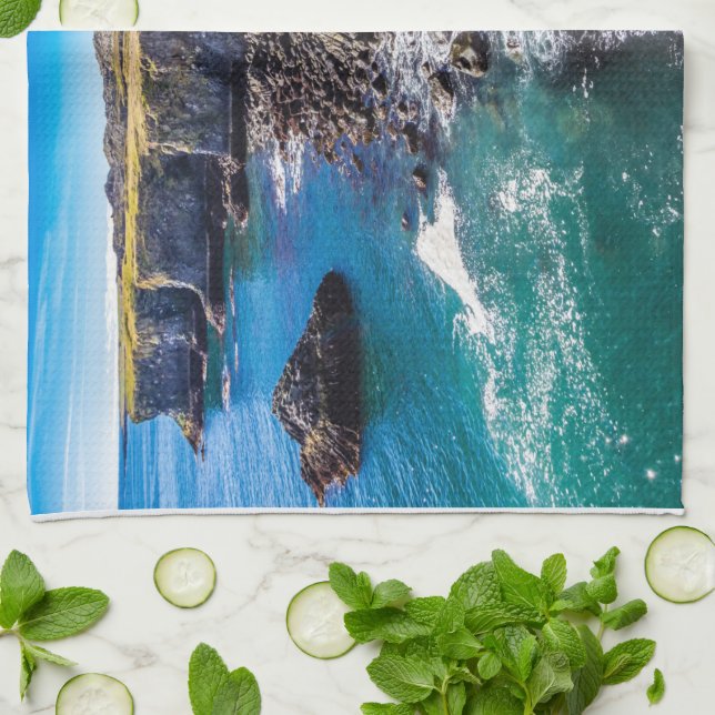 Hellnahraun Kusten, Islandet Kökshandduk (Vikta)