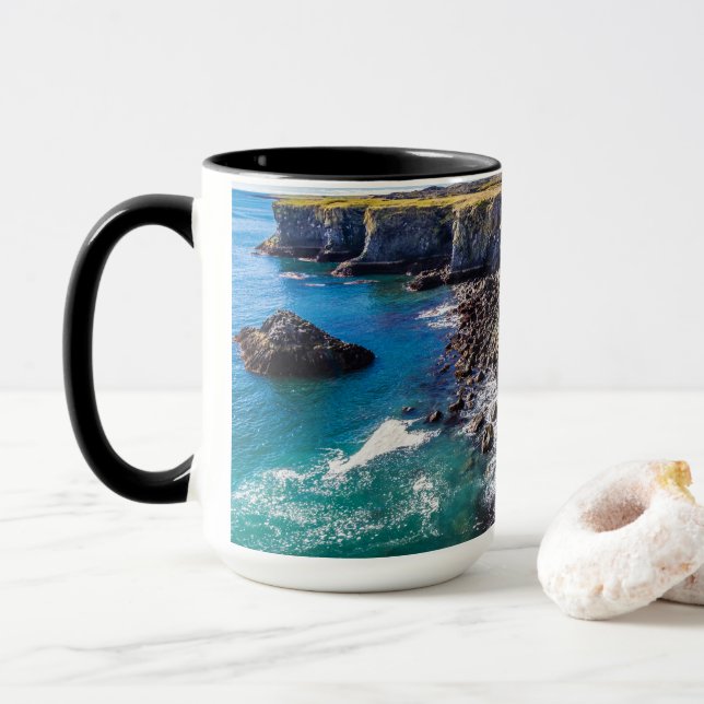 Hellnahraun Kusten, Islandet Mugg (Med munk)