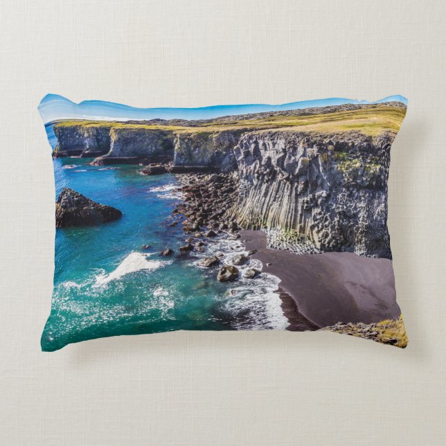 Hellnahraun Kusten, Islandet Prydnadskudde (Framsidan)