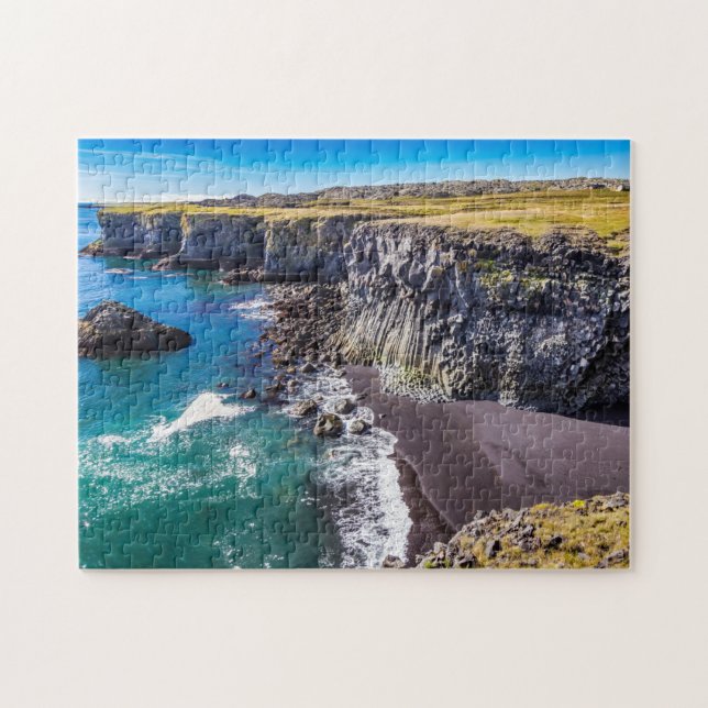Hellnahraun Kusten, Islandet Pussel (Horisontell)