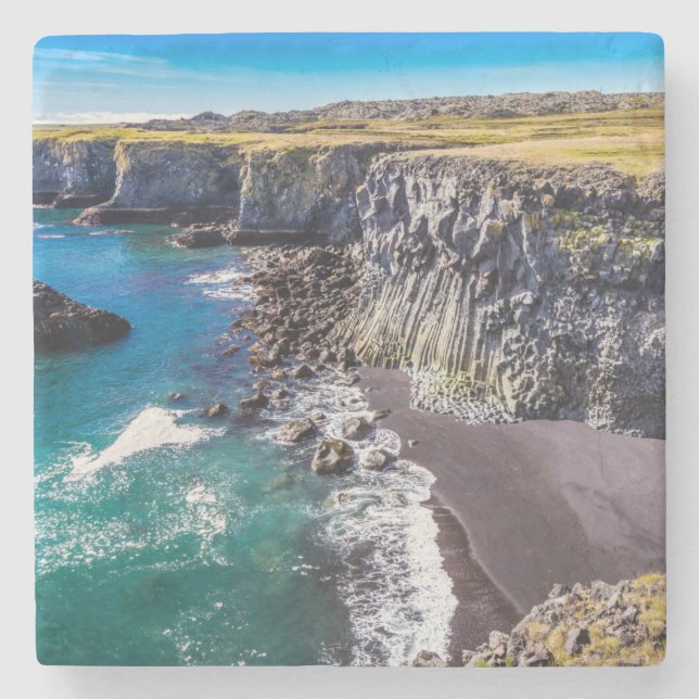 Hellnahraun Kusten, Islandet Stenunderlägg (Framsidan)