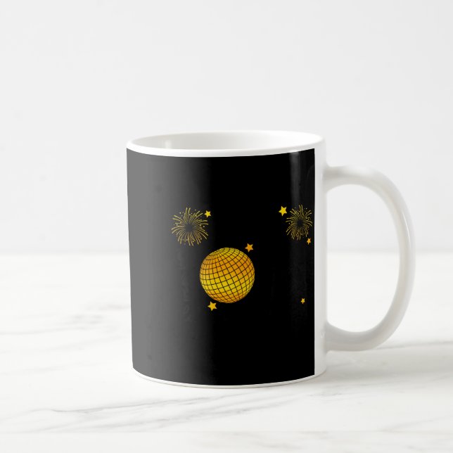 Hello 2026 Happy New Year 2026 Coquette Bow Disco  Kaffemugg (Höger)