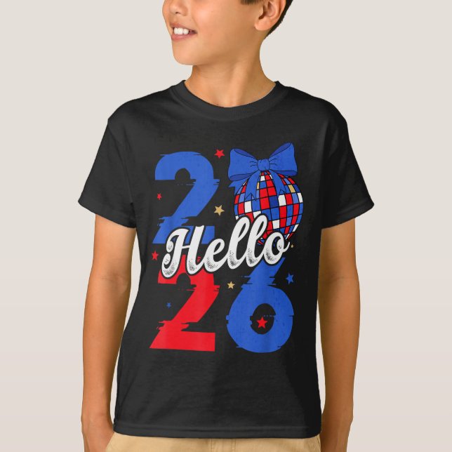 Hello 2026 Happy New Year 2026 New Year's Eve Part T Shirt (Framsida)