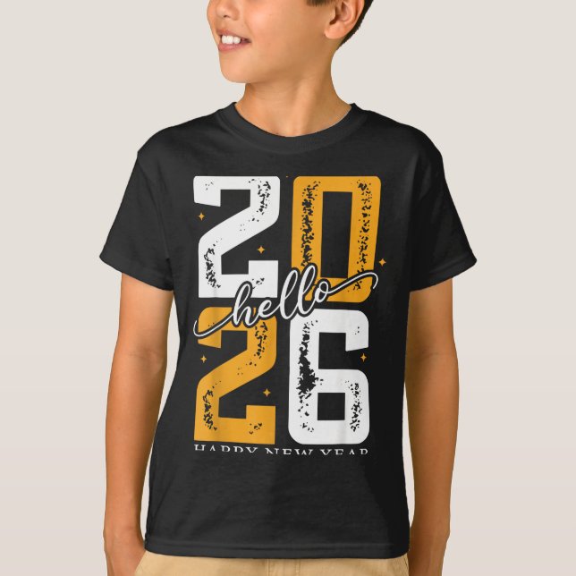 Hello 2026 Happy New Year 2026 New Year's Eve Part T Shirt (Framsida)